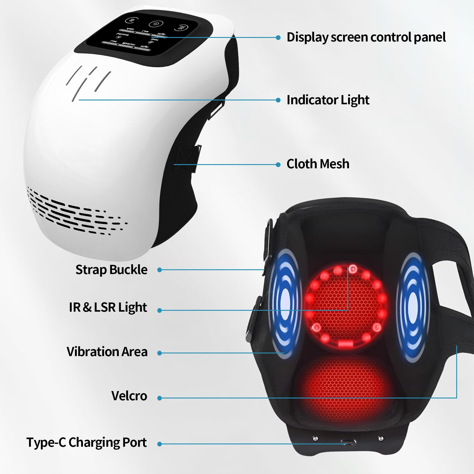 Vibration knee massager